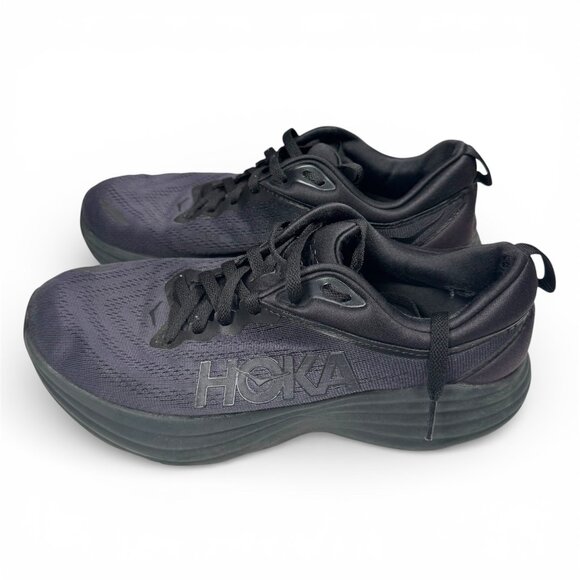 HOKA One One Bondi 8 Men’s Running Shoes Black US 9 D EU 42 2/3 Max Cushion main image 6